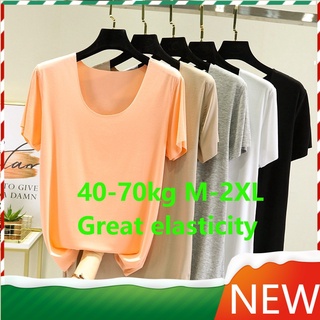 พร้อมส่ง เสื้อยืดแขนสั้นลําลอง คอกลม ผ้าฝ้าย ทรงหลวม พลัสไซซ์ สไตล์เกาหลี สําหรับผู้หญิง