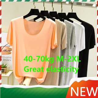 พร้อมส่ง เสื้อยืดแขนสั้นลําลอง คอกลม ผ้าฝ้าย ทรงหลวม พลัสไซซ์ สไตล์เกาหลี สําหรับผู้หญิง