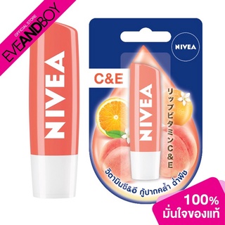 สินค้า NIVEA - Lip Peachy C&E - LIP BALM COLOR