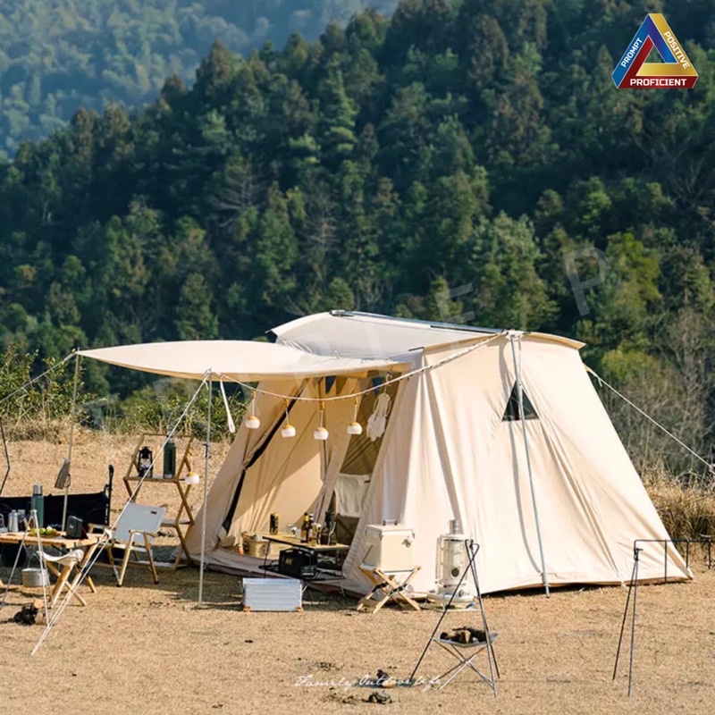 🔥พร้อมส่ง🔥Hitorhike X Homful springbar tent ผ้า Cotton Canvas 10x10 แท้ ...