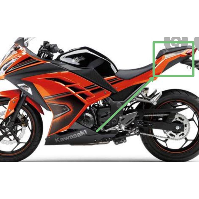 แฟริ่งท้าย-kawasaki-ninja250-300แฟริ่งข้างขวาข้างซ้ายสีส้มแฟริ่งท้ายสีส้มแฟริ่งนินจา-300-ชุดสีนินจา-300-สีส้ม