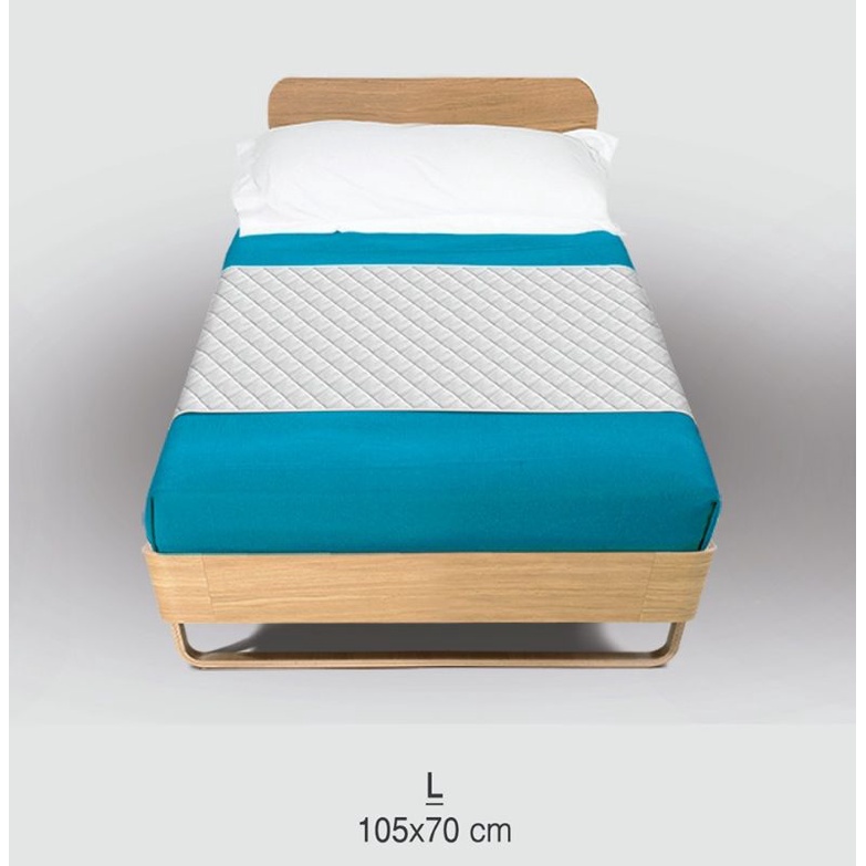ภาพหน้าปกสินค้าผ้ารองที่นอนกันน้ำ สีขาว ซับฉี่ MAX 105*70cm. เตี่ยง 3.5ฟุต ซับปัสสาวะ ผ้ารองซักได้