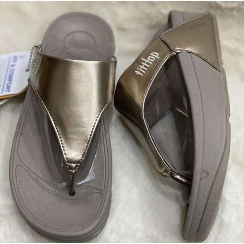 รองเท้าแตะ-fitflop-แบบหนังเอารองเท้าผู้หญิง36-40-แฟนดีแฟนสวยใส่สบาย-ถ่ายรูปจากสินค้าจริงมีสินค้าพร้อมส่ง