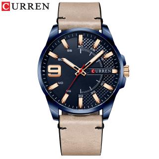 Brand Men Leather Business Watches CURREN Fashion Quartz Wristwatch Male Military Watch Mens Clock Masculino