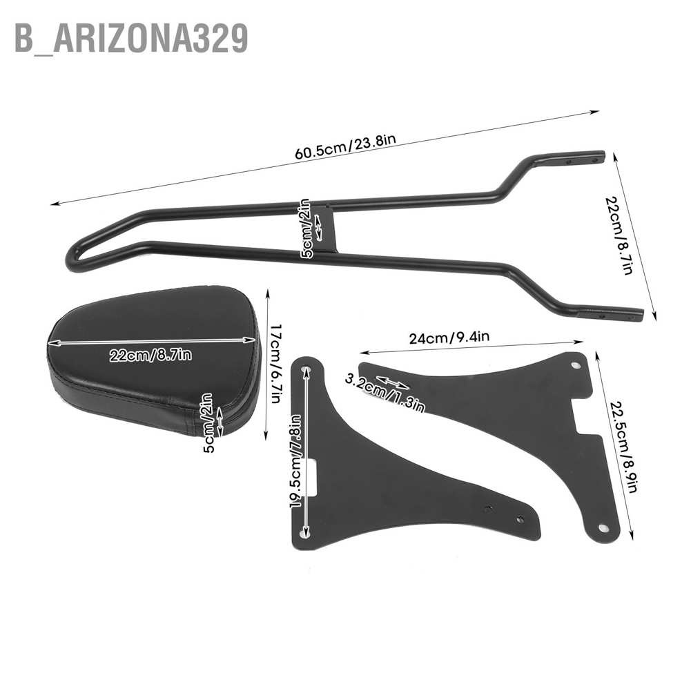 arizona329-เบาะพนักพิงหลังรถจักรยานยนต์-ถอดออกได้-สําหรับ-xl883c-xl883r-xl1200c-xl1200s