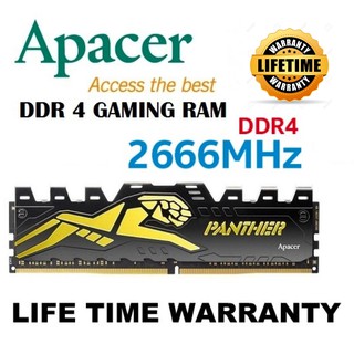 ภาพหน้าปกสินค้า8GB (8GBx1) DDR4/2666 RAM PC (แรมพีซี) APACER PANTHER (สีดำ) ประกัน LT. ที่เกี่ยวข้อง