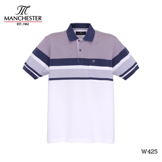 เสื้อโปโล โปโล Polo ทรง Classic สำหรับ ผู้ชาย : Manchester ผลิตจาก ผ้าฝ้าย COTTON USAรหัส Q451, W424, W425, W428 , W427