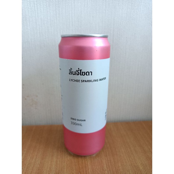 IKEA Sparkling water น้ำโซดา (ลิ้นจี่, พีช) น้ำตาล 0 ขนาด 330 ml