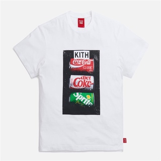 เสื้อยืดพิมพ์ลายแฟชั่นKith X Coca-Cola TEE เสื้อยืดแขนสั้น เข้ากับทุกการแต่งกาย สําหรับผู้ชาย และผู้หญิง