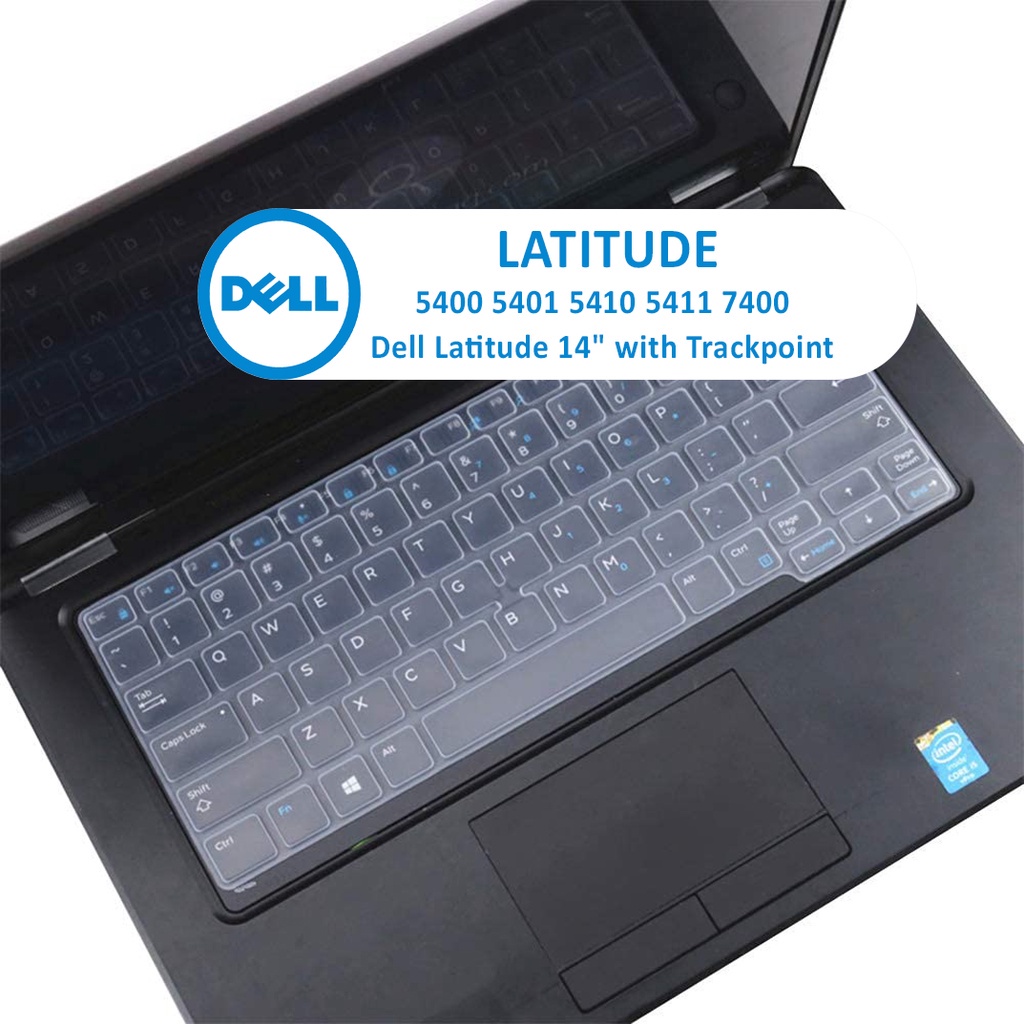 แผ่นซิลิโคนครอบคีย์บอร์ดแล็ปท็อป-ขนาด-14-นิ้ว-สําหรับ-dell-latitude-5400-5401-5410-5411-7400