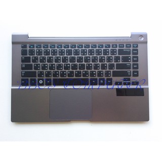 SAMSUNG Keyboard คีย์บอร์ด SAMSUNG NP700Z4A NP700Z4AH NP-700Z4B 700Z4C สีเทา พร้อมบอดี้ TH-EN Cover C