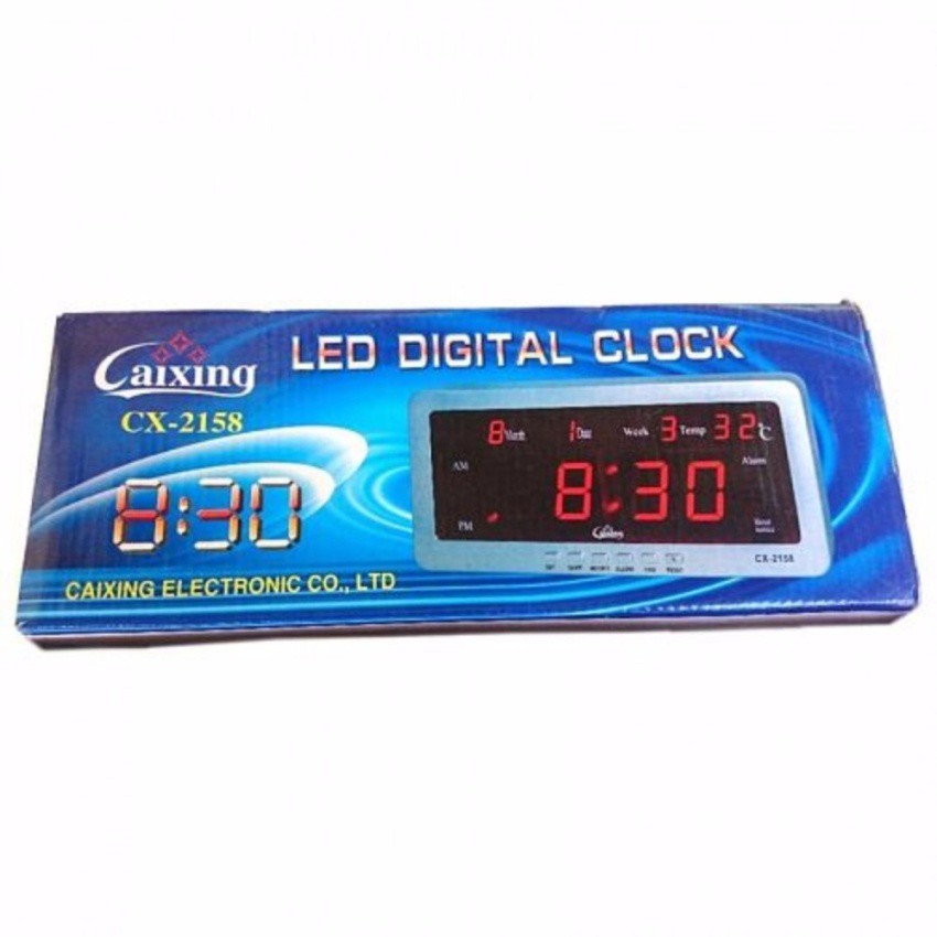 นาฬิกาดิจิตอลled-digital-clockแขวนผนัง-ตั้งโต๊ะ-รุ่นcx-2158-ตั้งปลุก-บอก