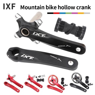 สินค้า IXF MTB Bike Crank Set 3 In1  170mm Crank + BB + Chainring 104bcd Modified Single Disc Crankset 32T/34T/36T/38T