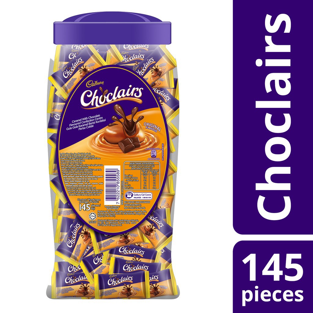 Choclairs(ลูกอมช็อกโกแลตสอดไส้คาราเมล 145 เม็ด ) | Shopee Thailand