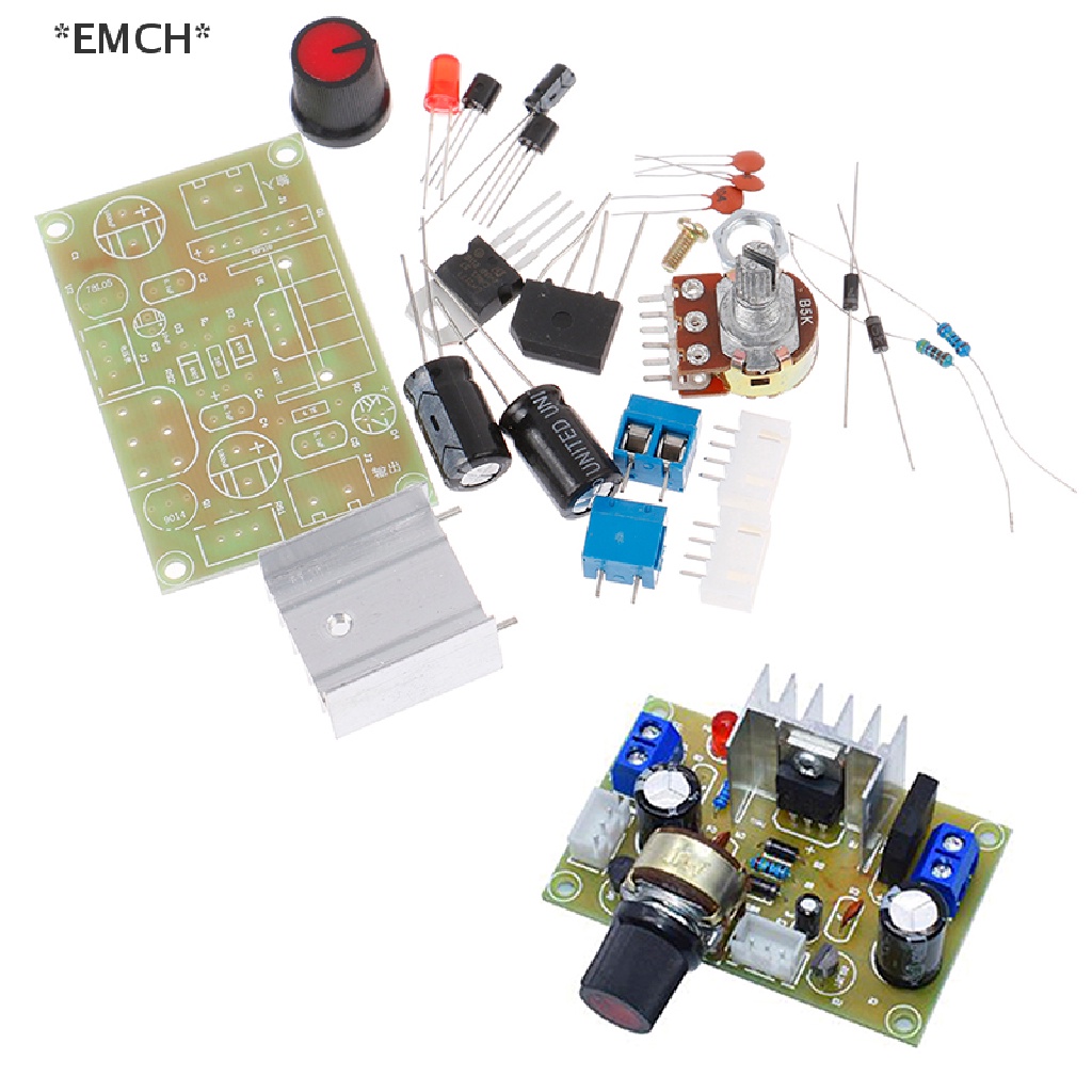 emch-lm317-ชุดพาวเวอร์ซัพพลาย-dc-ปรับได้-สําหรับฝึกสอน-ขายดี