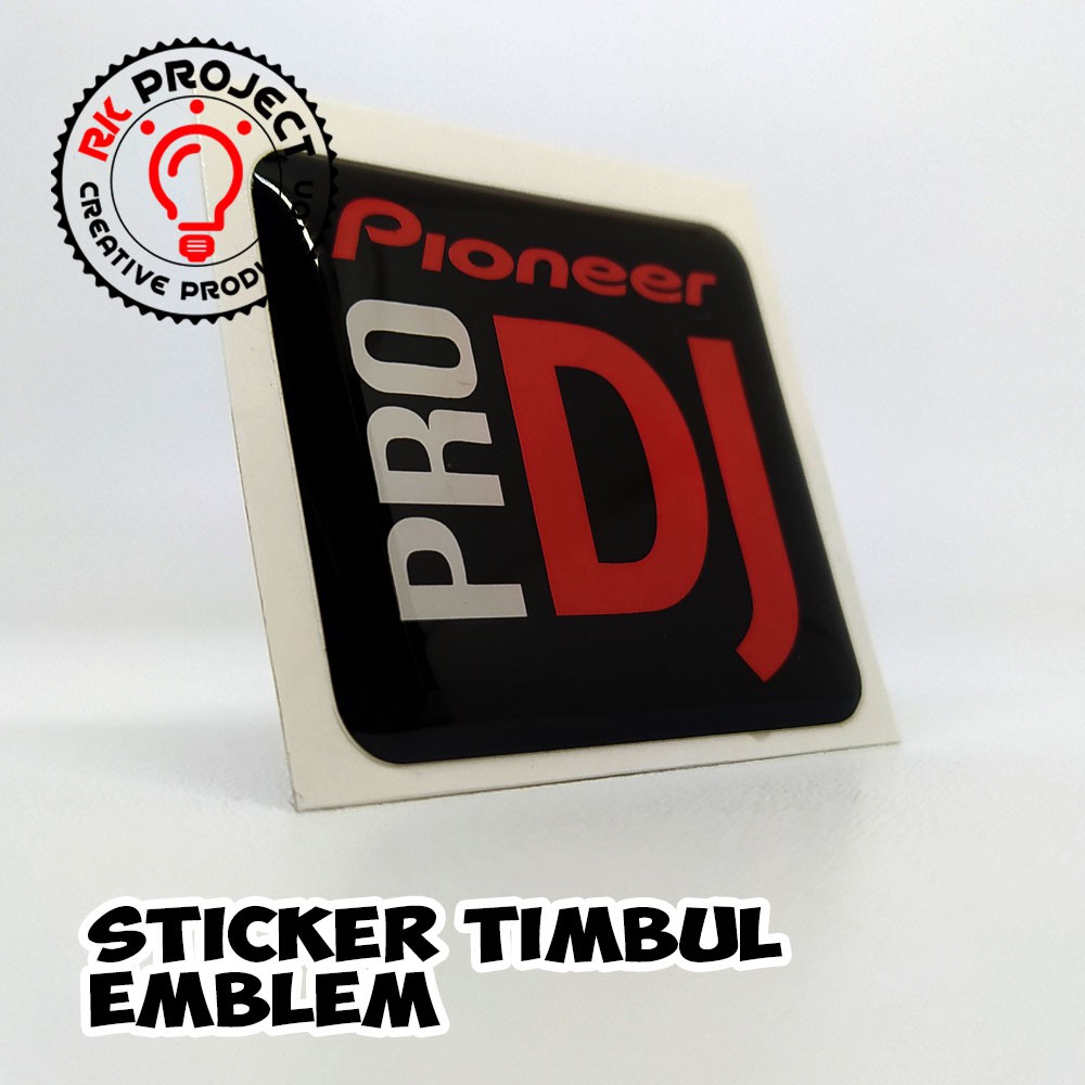Pioneer PRO DJ Sticker Embossed สัญลักษณ์เรซิ่นแบบยืดหยุ่น | Shopee ...