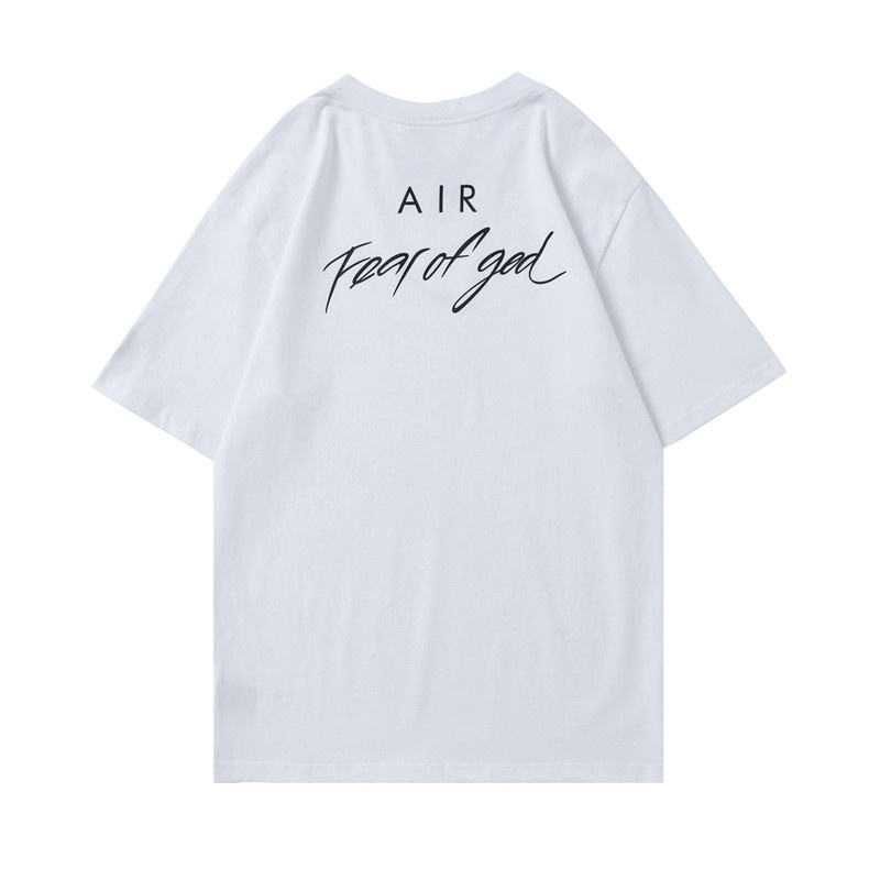 Essentials AJ เสื้อยืดลําลอง ผ้าฝ้าย แขนสั้น คอกลม ทรงหลวม สีดํา สีขาว ...