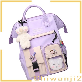 [Chiwanji2] กระเป๋าเป้สะพายหลังกระเป๋านักเรียนกันขโมยน่ารัก