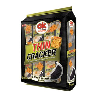 OK Thin Cracker Black Sesame Flavour 256g โอเค ทิน แครกเกอร์ รสงาดำ