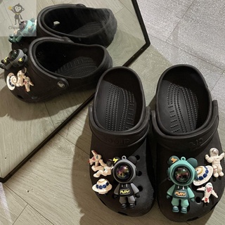 🔥DIY ที่ติดรองเท้า crocs สไตล์น่ารัก ตัวการ์ตูนติดรองเท้า ตกแต่งสวยงาม รูปแบบการ์ตูน ตัวติดรองเท้าหัวโต