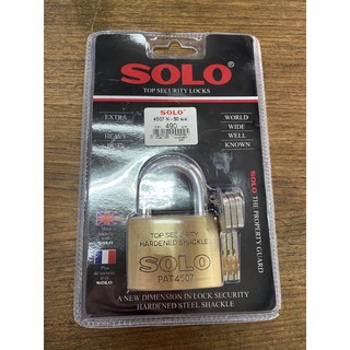กุญแจทองเหลือง Solo #4507 N 50 มม คอสั้น ราคาส่ง 2020