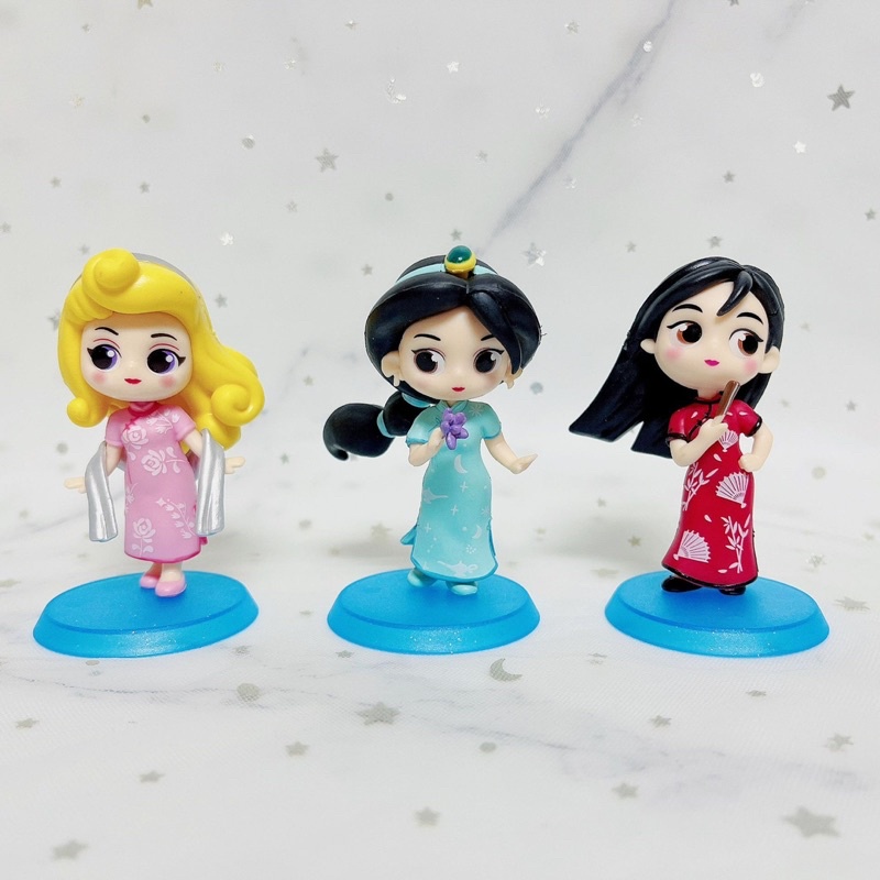 โมเดล-เจ้าหญิงดีสนีย์-disney-princess-ชุดตรุษจีน-ขนาด-9-ซม-น่ารัก-ราคาถูก-พร้อมส่ง-เก็บปลายทางได้