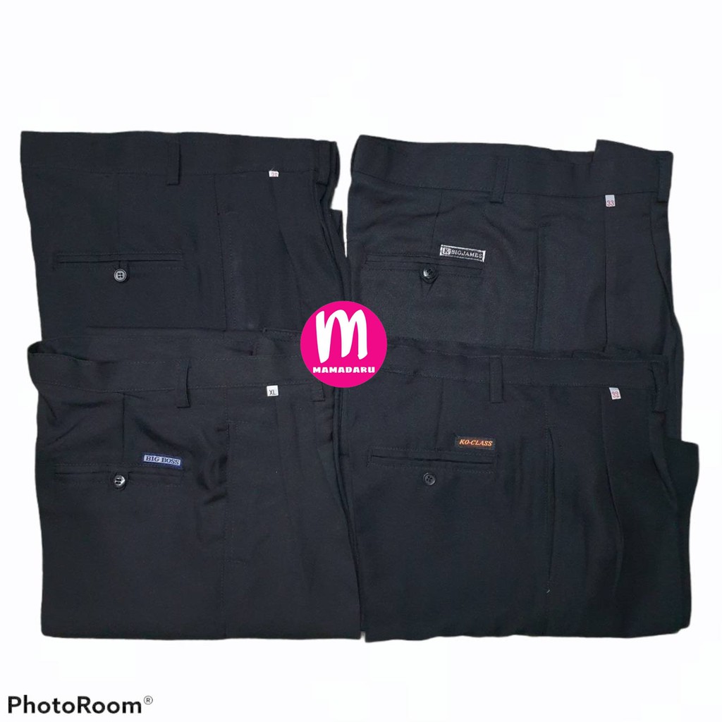 ภาพสินค้ากางเกงสแล็ค กางเกงใส่ทำงานผู้ชาย ผ้าโซล่อน รุ่นประหยัด กางเกงสแล็คผ้ามัน สีดำ/สีกรม จากร้าน mamadaru บน Shopee ภาพที่ 7
