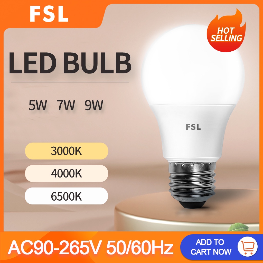 FSL 9W Warm White Lights for Room Eco Friendly Led Light Bulb Ready ...