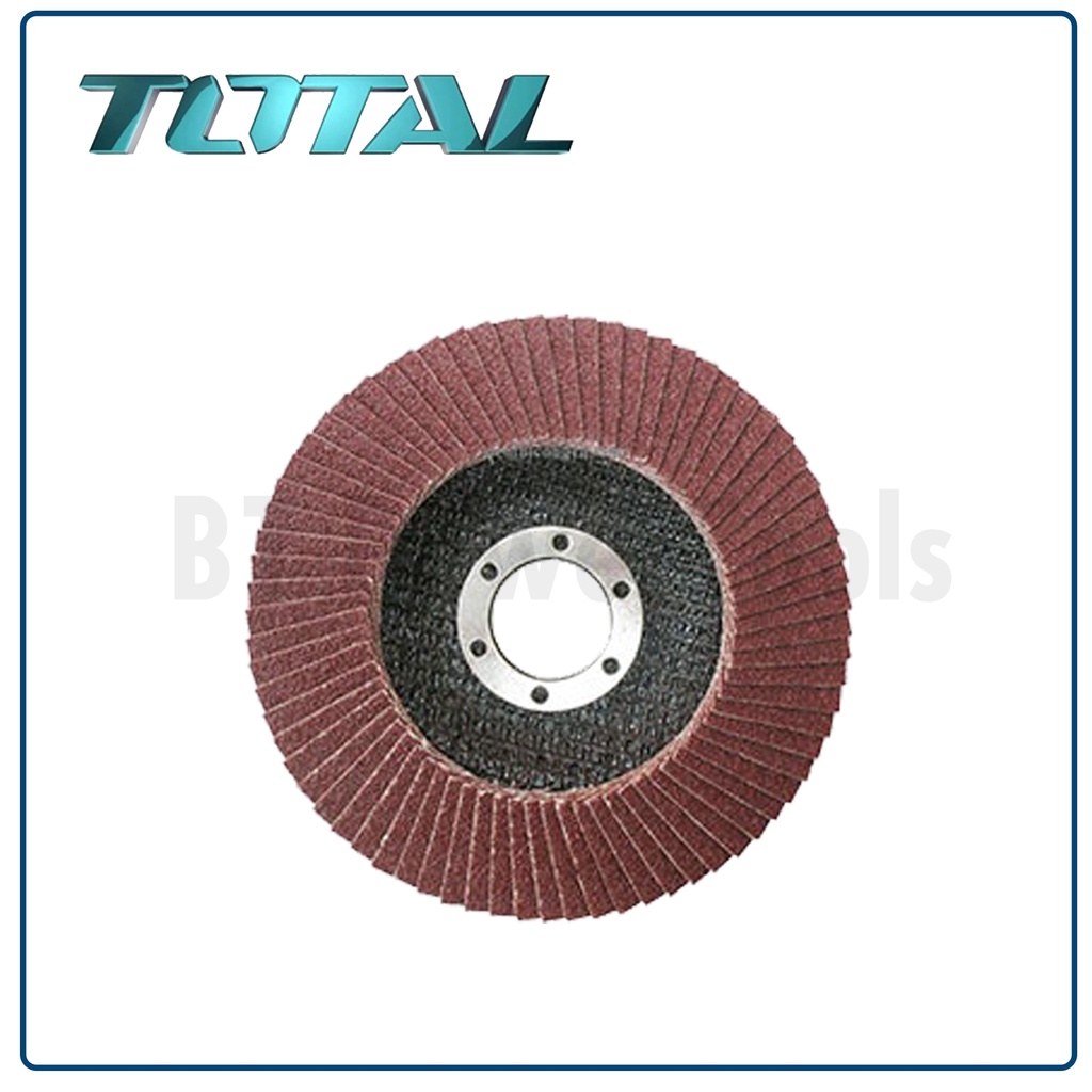 total-ผ้าทรายเรียงซ้อน-1-ใบ-หลังแข็ง-4-นิ้ว-เบอร์-80-รุ่น-tac6310033-flap-disc-กระดาษทรายเรียงซ้อน-ดีเยี่ยม