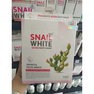 มาส์กNumu Life Snail White Seven Days Mask 20กรัมx7แผ่น