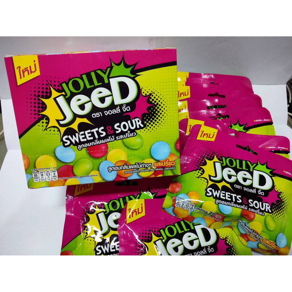 jeed-ตราจอลลี่จี๊ด-ลูกอมกลิ่นผลไม้-รสเปรี้ยว