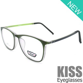 Korea แว่นตาแฟชั่น รุ่น KISS DS 9006 C-20 วัสดุ Plastic เบาและยืดหยุนได้(สำหรับตัดเลนส์)