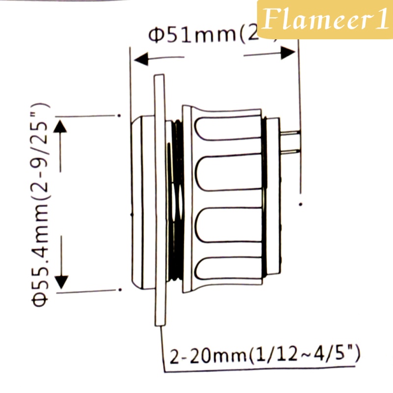 flameer1-เครื่องวัดระดับถังน้ํามันเชื้อเพลิงกันน้ํา-52-มม-สีขาว