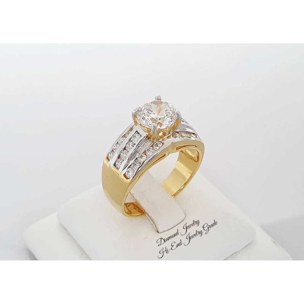diamond-ring-แหวนเพชร-cz-แท้-ดีไซน์สวยหรู-ประดับเพชรเม็ดกลางขนาด-1-25-กะรัต