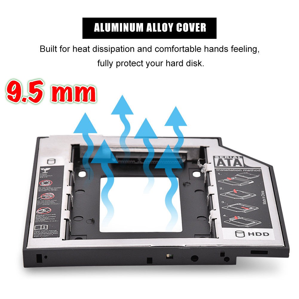 ส่งเร็ว-tray-sata-hdd-ssd-enclosure-hard-drive-caddy-case-9-0-9-5-12-7-mm-second-hdd-candy-laptop-notebookถาดแปลง