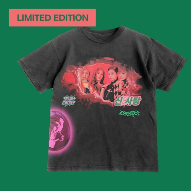 💥พร้อมส่งแล้วจร้า💥 เสื้อSourCandy LadyGaGa×BLACKPINK X LG
