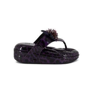 SHU SOFASHOES SWEETCHIC GLOSSY VIOLET LEOPARD