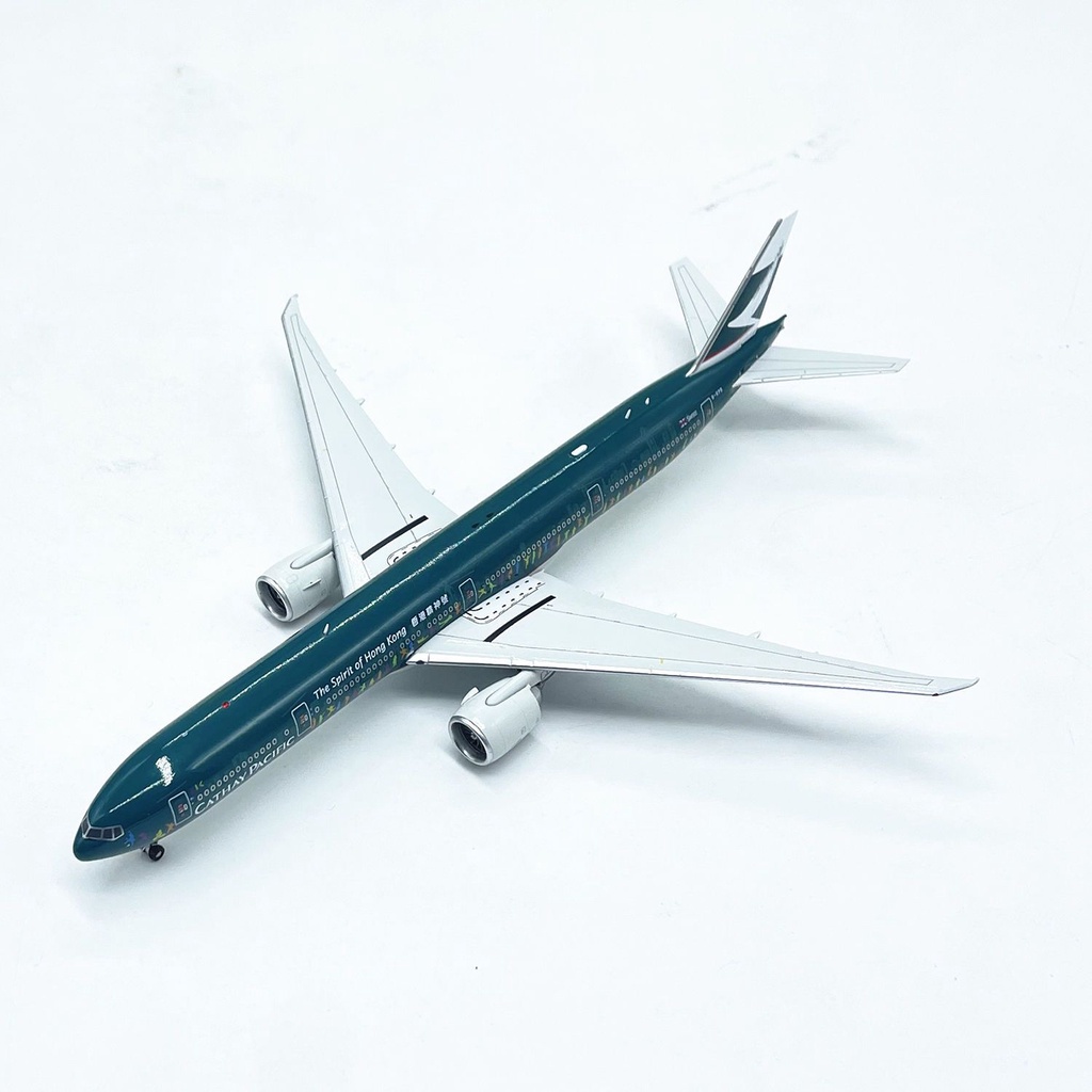 โมเดลเครื่องบินโดยสาร-1-400-cathay-pacific-airlines-boeing-b777-300er-b-kpb-สไตล์ฮ่องกง