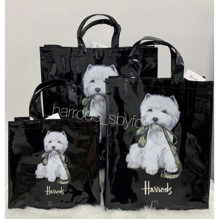 Harrods store westie bag