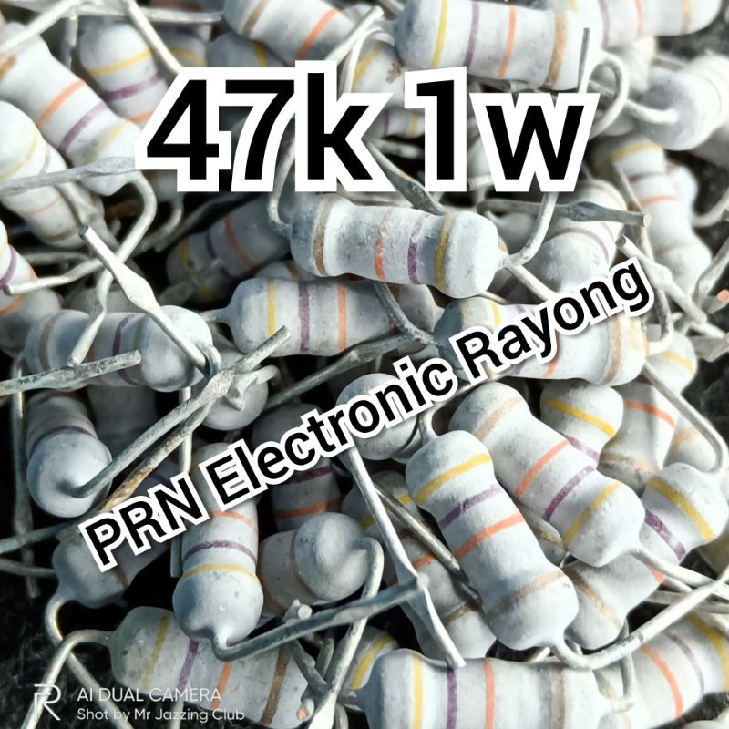 R , ตัวต้านทาน , รีซิสเตอร์ , Resister 47k 1w 5% เมทัลฟีล์ม Royal 10 ...