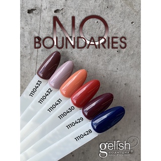 Gelish No BOUNDARIES collection colors gel 15 ml.สีเจลคอลเล็คชั่นที่ขายดีที่สุด เนื้อสีแน่น และสียอดนิยม