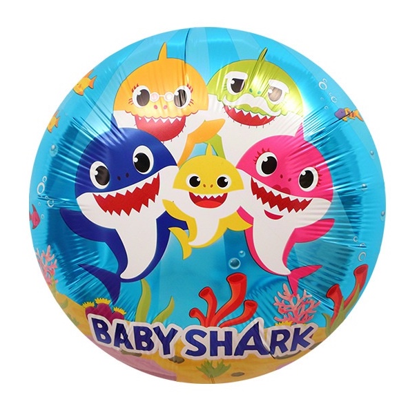 ลูกโป่งปลาฉลาม-ลูกโป่งเบบี้ชาร์ค-baby-shark-balloons-1set-9ใบ