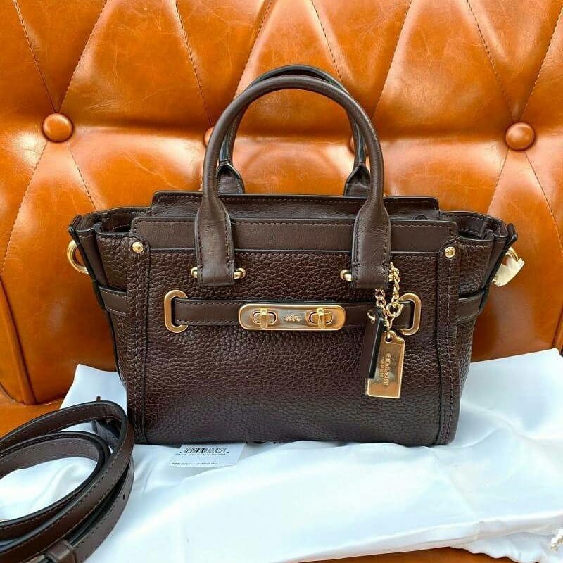Coach swagger deals 20 oxblood
