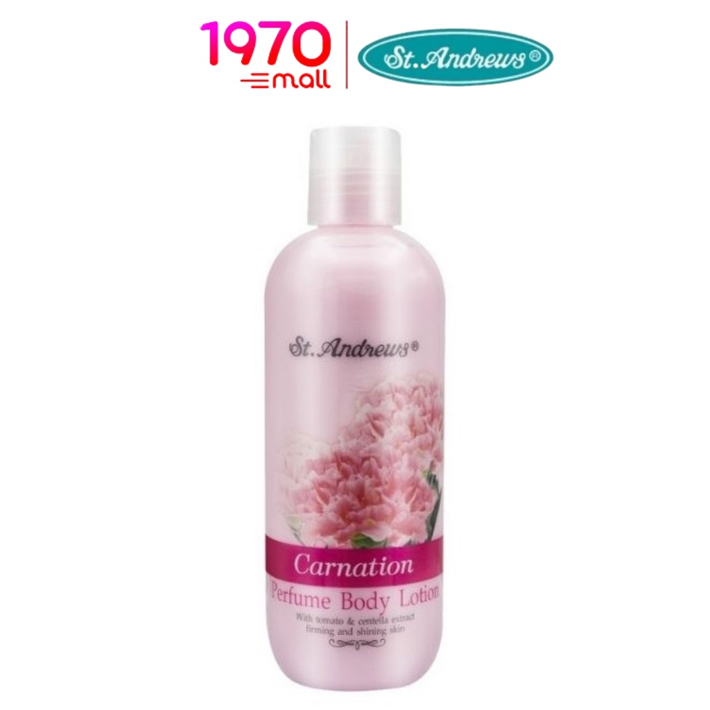 st-andrews-floral-body-lotion-carnation-250ml-โลชั่นบำรุงผิว-กลิ่นดอกคาร์เนชั่น-ช่วยทำให้ผิวมีน้ำมีนวลเปล่งปลั่ง