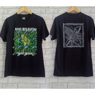 [S-5XL] เสื้อยืดลาย Bad RELIGION สีพื้น