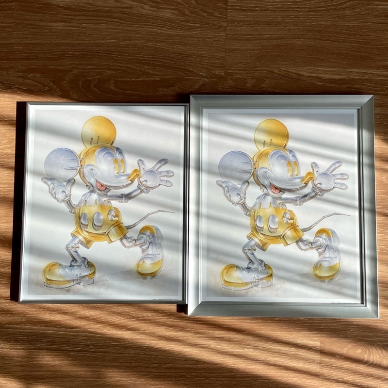 Hajime Sorayama Mickey Mouse Now and Future poster อัดกรอบแล้ว