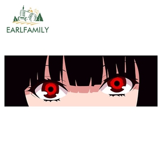 Earlfamily สติกเกอร์ไวนิล ลาย Kakegurui Yumeko Jabami ขนาด 13 ซม. x 4.5 ซม. สําหรับตกแต่งหน้าต่างรถยนต์