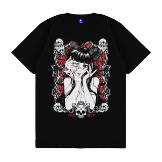 เสื้อยืดผู้ชาย เสื้อยืด พิมพ์ลายอนิเมะ Kizaru TOMIE Goth Series S-5XL