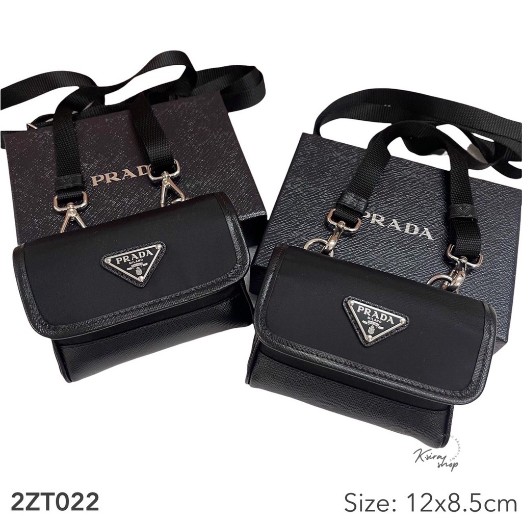 prada re nylon mini pouch