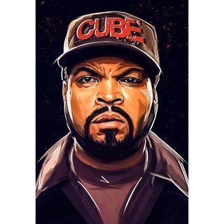 โปสเตอร์ Ice Cube ไอซ์คิวบ์ แร็ปเปอร์ Rapper Hiphop ฮิปฮอป Poster รูปภาพ ภาพถ่าย ตกแต่งผนัง วงดนตรี Music ตกแต่งบ้าน